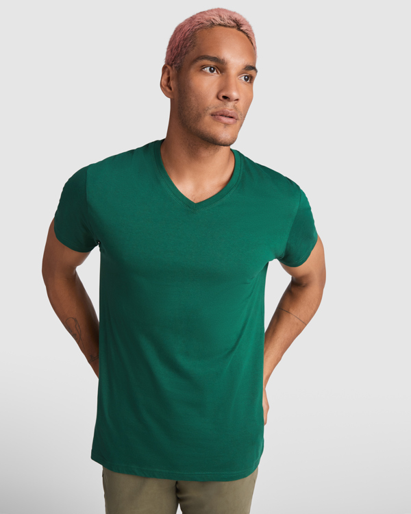 T-shirt a V da uomo personalizzabile – leggera, traspirante e resistente