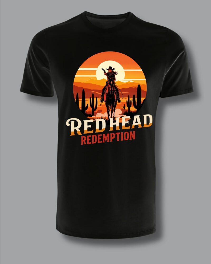 T-Shirt "Red Head Redemption" – Edizione Wild West