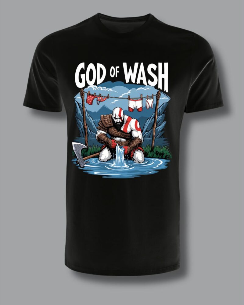 T-Shirt "God of Wash" – Edizione Ironica