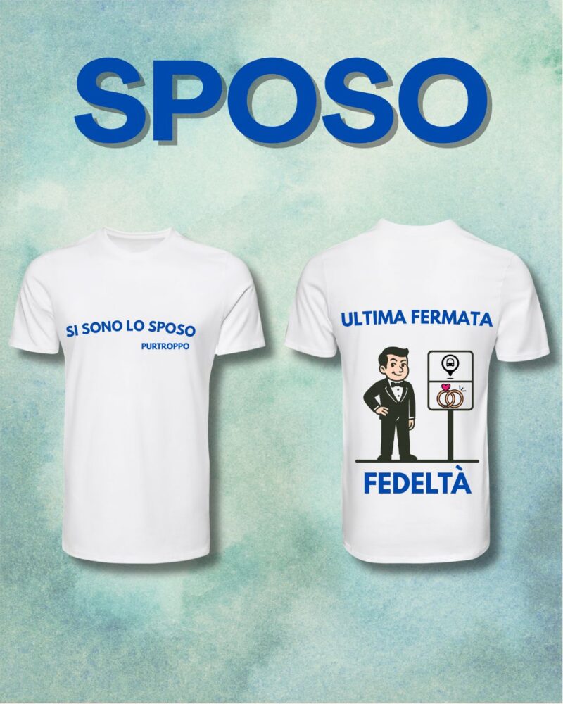 T-Shirt “Ultima Fermata: Fedeltà” – Speciale Addio al Celibato